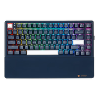 Hyeku 黑峡谷 E2 Pro 99键 2.4G蓝牙 多模无线机械键盘 午夜蓝 黑莓冰淇淋轴 RGB