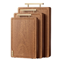 双枪（Suncha） 黑金檀木整木抗菌菜板 加厚切菜板砧板可剁骨家用案板擀面板 金标抗菌38*26*2.5cm整木黑金檀