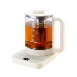 申花 全玻璃0胶水 养生壶  米白色 2L