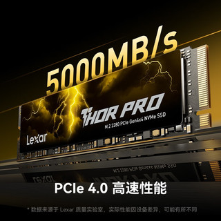 雷克沙 THOR PRO PCIe4.0 512GB M.2固态硬盘