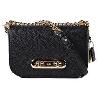 COACH 蔻驰 女士皮质单肩包 87321 LIBLK 黑色