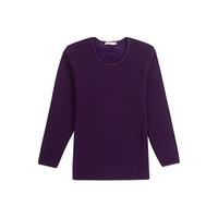 INTERIGHT保暖内衣女 加绒加厚 新款拉毛女士保暖内衣 紫色 L