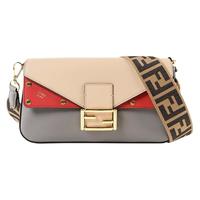FENDI 芬迪 8BR600 女士BAGUETTE手袋 深蓝拼米色8BR600A6CEF15W1