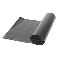 逅拾 平口垃圾袋中号家用垃圾袋150只实惠5卷装45*50cm垃圾分类黑色