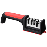 拜杰四段磨刀器厨房磨菜刀工具家用多功能快速磨刀四槽位磨刀器 升级四合一刀剪两用磨刀器