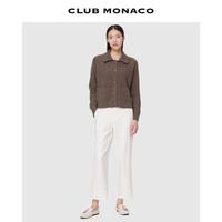 CLUB MONACO 摩纳哥会馆 女装秋冬翻领复古纽扣针织开衫毛衣