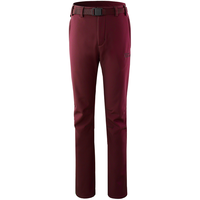  ALPINT MOUNTAIN 户外服装软壳冲锋裤男女款抓绒保暖登山裤防泼防风透气 650-696 女款 酒红 M