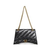 BALENCIAGA 巴黎世家 纯色简约时尚品牌LOGO高级百搭女式单肩腋下包