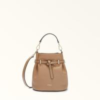 FURLA 芙拉 AURA牛皮迷你女士单肩斜挎包手提包水桶包