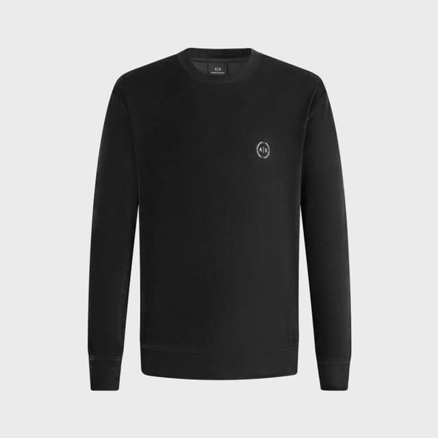 限尺码：Armani Exchange AX Armani Exchange 阿玛尼 男式简约休闲圆领logo卫衣