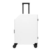 alloy 拉杆箱24英寸密码箱男款时尚潮流白色竖版磨砂时尚轻奢女旅行箱静音万向轮M