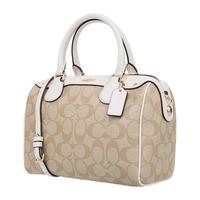 COACH 蔻驰 女士单肩包 F58312 IMDQC 卡其白色 小号