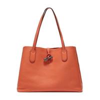 LONGCHAMP 珑骧 2019新品 女士ROSEAU系列灰色牛皮中号手提单肩包 2686 968 112