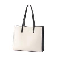 TUCANO 啄木鸟 女士皮革单肩托特包 WBK5571A-91 米白色 大号