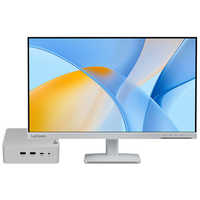  Lenovo/联想 R7-8745H 32G内存 商务迷你台式机电脑套机 23.8英寸显示器  AMD R7-8745H 集成显卡 水月银 1TB SSD 32GB