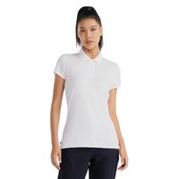 迪卡侬polo衫女翻领polo短袖运动T恤夏季大码纯色条纹宽松INESIS 170/100A/L 经典白色