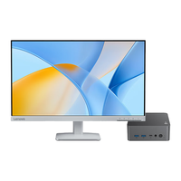  Lenovo/联想 32G内存 迷你台式机电脑 23.8英寸显示器  Intel i7-13620H 集成显卡 深空灰 1TB SSD 32GB
