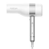 CONFU 康夫 Kangfu）电吹风机家用大功率快干负离子恒温护发发廊专业不伤发K8吹风筒 白银 白色