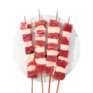 游牧御品 烧烤食材 红柳枝羊肉串418g*5袋（50串）