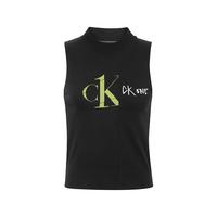 Calvin Klein 卡尔文·克莱 女士圆领无袖T恤 J216207 BEH 黑色 XS