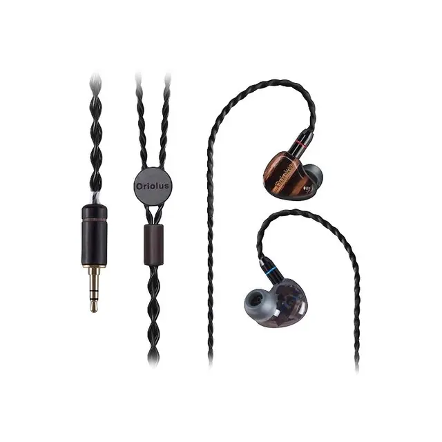 Jaben 甲本 山鹂 入耳式动圈动铁有线耳机 黑色 3.5mm