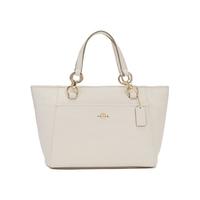 COACH 蔻驰 女士皮质单肩托特包 35030-LICHK 白色