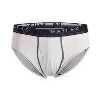 KAILAS 凯乐石 男款户外运动快干排汗功能内衣三角内裤(2条装)Polygiene KG430088 云雾灰 L
