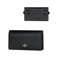 COACH 蔻驰 女士皮革单肩包 68338 GDBLK 黑色 小号