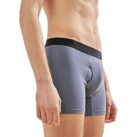 网易严选 男式针织棉长平脚防磨内裤 深灰 L