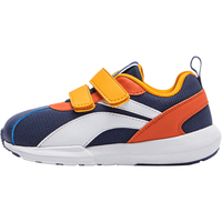 李宁 LI-NING童鞋儿童运动鞋男女小童秋冬小阿甘防撞魔术贴学步休闲鞋YKAP148 【秋季密网】深紫蓝/子橙色-97 25