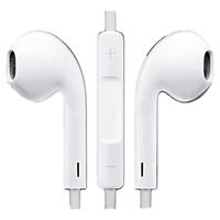 达维琦 半入耳式有线耳机 白色 3.5mm