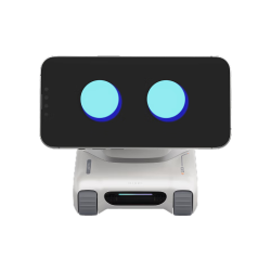 LOOIROBOT 中英文语音对话视觉识别 儿童玩具桌面机器人  星光白