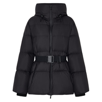 MO&Co.【active系列】羽绒服2025冬云糯感附腰带防风90绒MBE4EIN051 黑色 XS /155