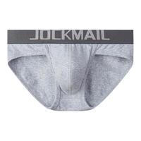 JOCKMAIL男士内裤男精梳棉透气性感运动宽松透气纯棉黑色三角裤头