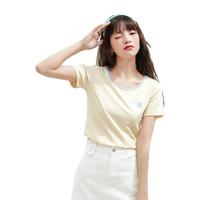 CACHE CACHE 捉迷藏 女士圆领短袖T恤 QS2273038