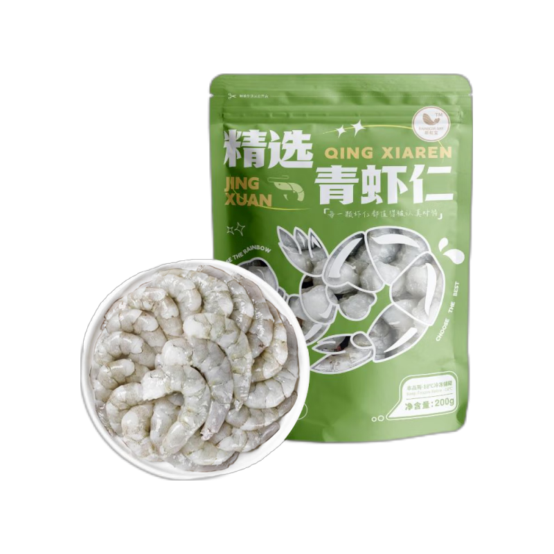 新虹宝 白玉虾仁 ASC认证 1kg 71/90规格
