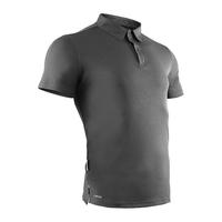 单导2022年春夏季男polo衫翻领宽松商务通勤休闲短袖纯色吸汗t恤  标黑色 m