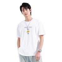 JEANSWEST 真维斯 JEANS WEST)真维斯短袖t恤男士潮流夏季宽松纯棉上衣2022ins潮牌半袖体恤
