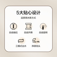 恒洁面盆龙头多功能抽拉式浴室洗发家用洗手盆冷热水龙头升降