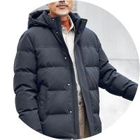 TANBOER 坦博尔 男士可脱卸帽羽绒服男中长加厚大码中老年冬季外套