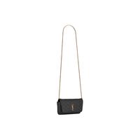 SAINT LAURENT 圣罗兰 女士羊皮革单肩包 7425791EL071000 黑色 小号