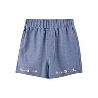 丽婴房(Les enphants)女童短裤夏装2023新款洋气中大儿童夏季外穿百搭薄款裤子 牛仔蓝 90CM/2岁