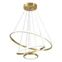 雷士 NVC Lighting照明 雷士 NVC Lighting北欧轻奢吊灯客厅大灯餐厅灯灯具灯饰 自由光环 三圈铜餐吊灯 65W