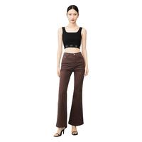 VERO MODA T恤2023新款夏季辣妹白色吊带背心内搭方领上衣女▲