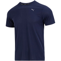 彪马(PUMA)T恤男士夏季凉感新款运动服半袖跑步冰丝薄款透气纯黑色速干短袖 速干透气-冰丝凉感-粗呢蓝色 XL