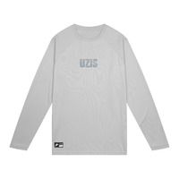 UZIS 有志者 运动长袖投篮服春夏男士圆领T恤篮球训练服宽松速干健身服 岩灰 XL