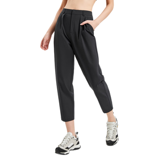  可隆 KOLON SPORT女微哈伦版软壳长裤抗菌防泼水休闲裤子 黑色BL 175/XL