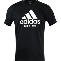 阿迪达斯 (adidas)短袖男2023夏季户外休闲运动服跑步健身速干T恤 黑/白 XL