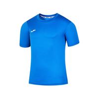 Joma 荷马 儿童t恤男短袖速干运动t恤圆领纯色夏季透气排汗速干衣运动服饰 宝蓝 140