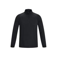 安德玛 UNDERARMOUR)春夏Meridian男子1/4拉链训练运动长袖T恤1378991 黑色001 L